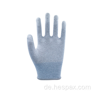 Hespax 13g Polyester DMF-freie PU-ESD-ESD-Handschuhe